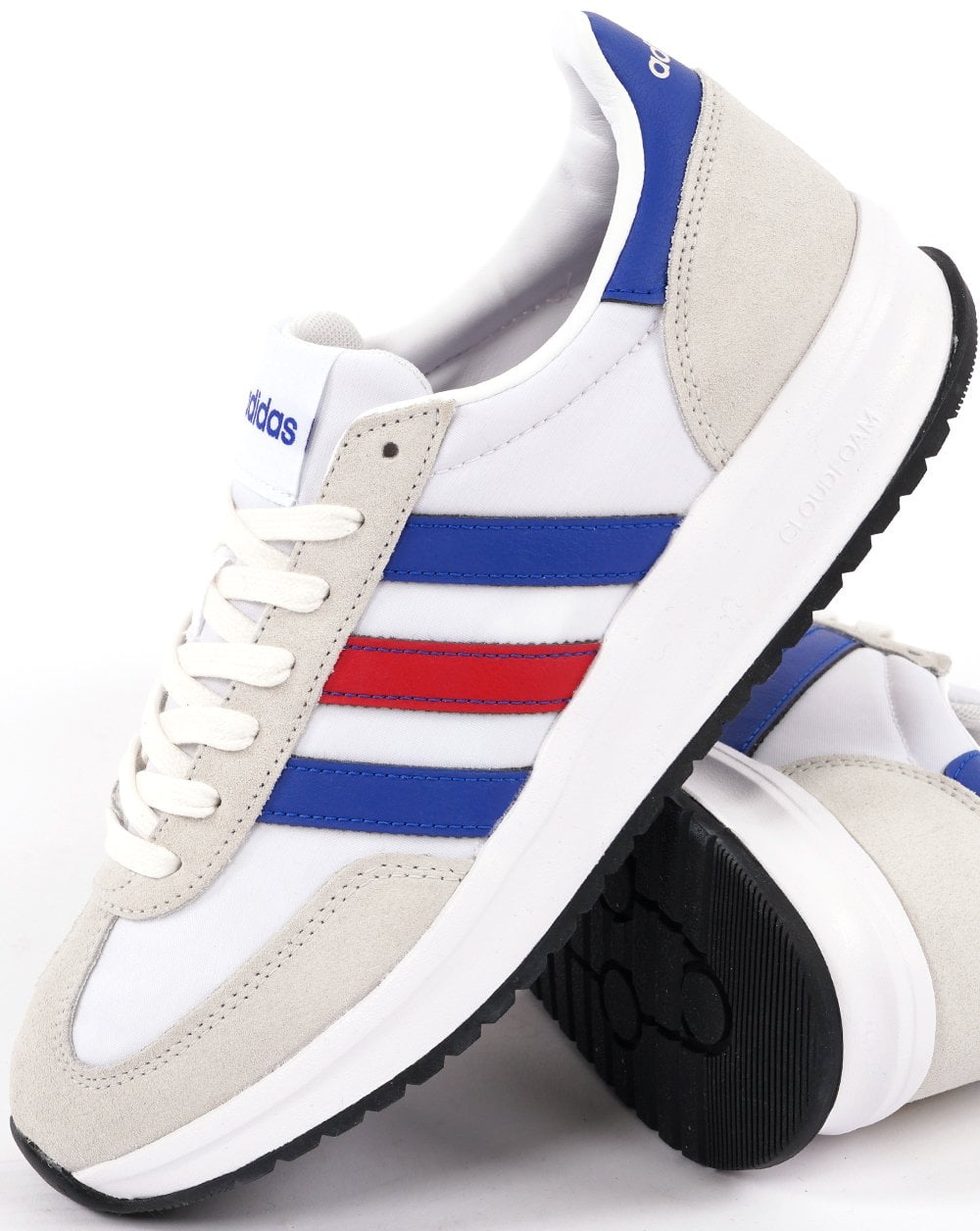 Adidas Run 70 Trainers White Royal Red