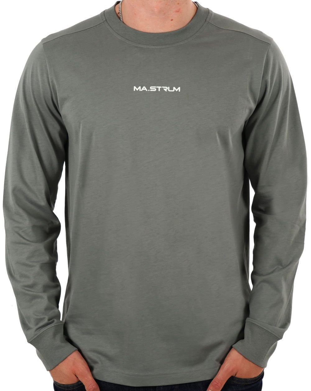 MA.STRUM Printed LS T Shirt Sedona Grey