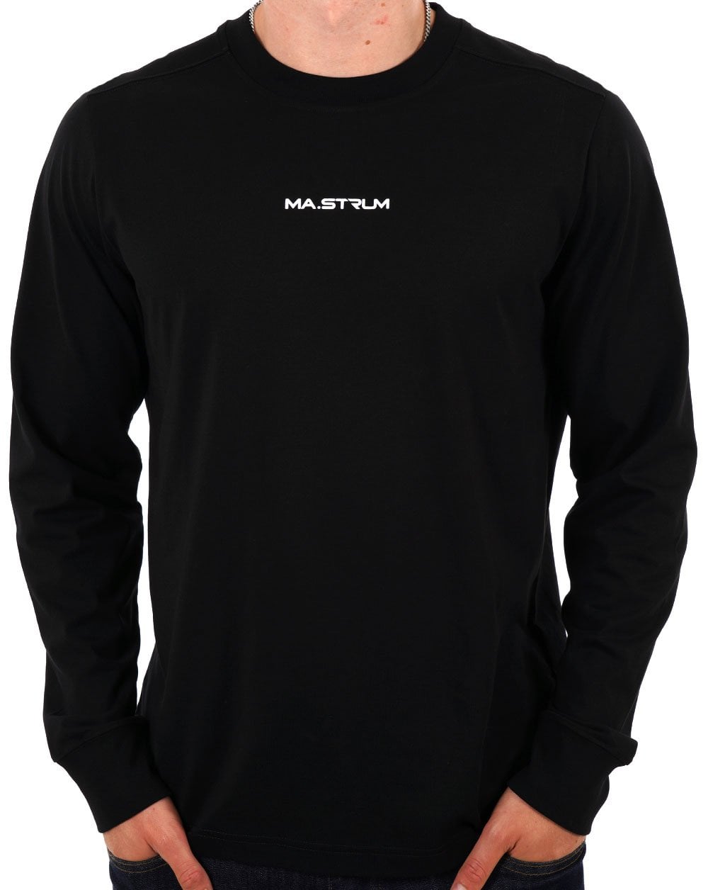MA.STRUM Printed LS T Shirt Black