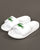 Lacoste Croco Sliders White/Green
