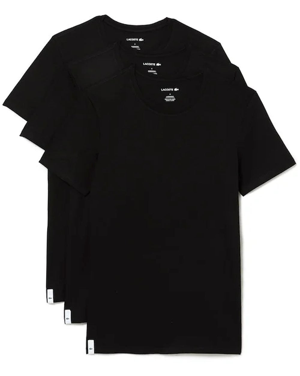 Lacoste Triple Pack T-shirt Black