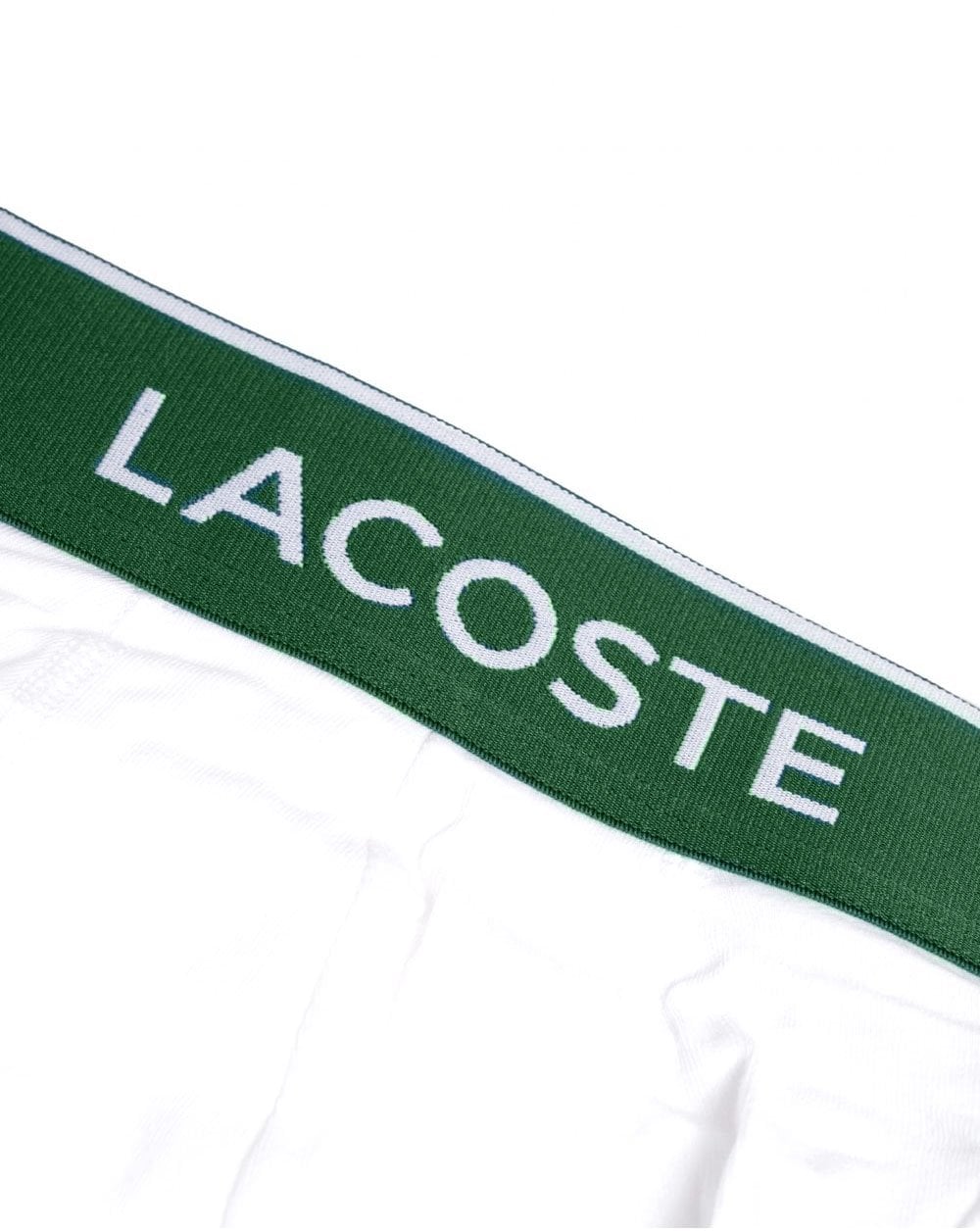 Lacoste Triple Pack Boxers White
