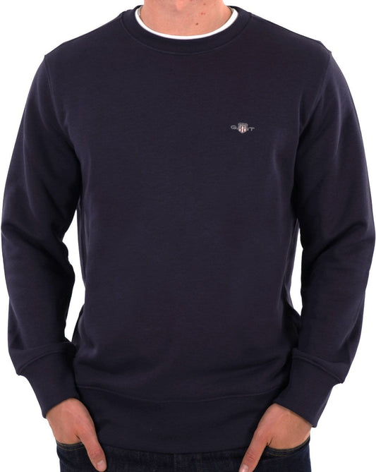 Gant Shield Crew Sweat Navy Blue