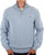 Gant Cotton Half Zip Sweater Light Blue Melange