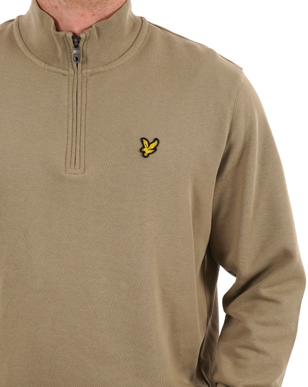Lyle & Scott 1/4 Zip Sweatshirt Stone