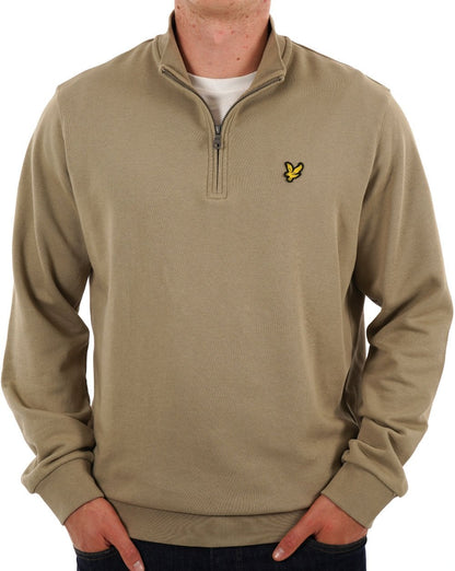 Lyle & Scott 1/4 Zip Sweatshirt Stone