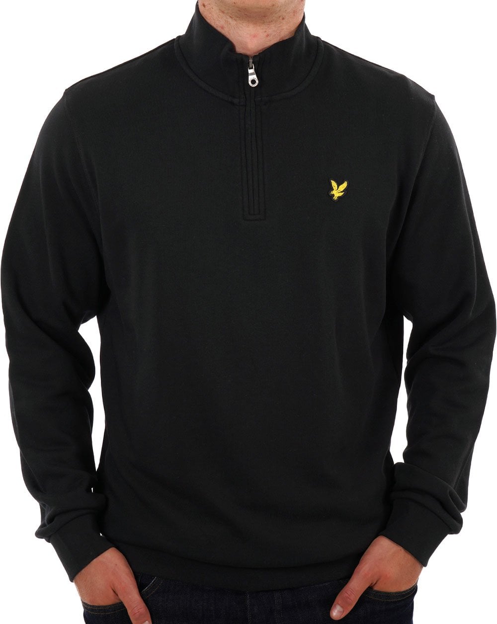Lyle & Scott 1/4 Zip Sweatshirt Black
