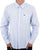 Lacoste Striped Oxford Cotton Shirt Sky Blue