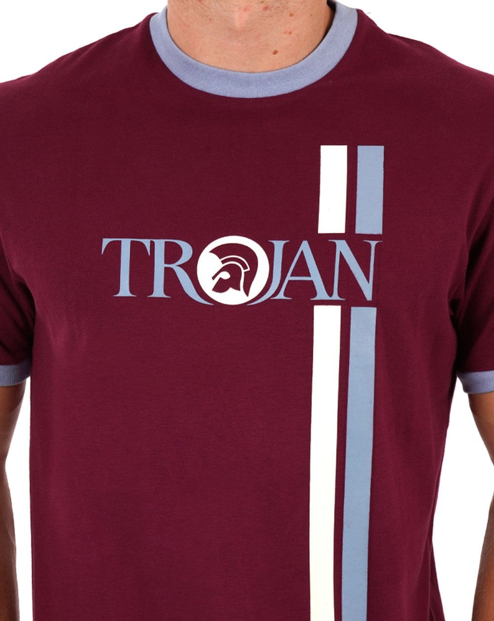 Trojan Twin Stripe Logo T-shirt Port