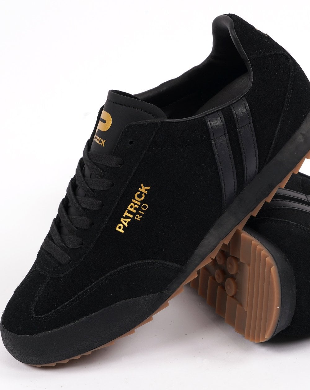Pat Mark Rio Patrick Rio Trainers Black Mono - 80s Casual Classics