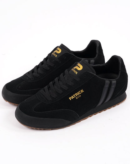 Patrick Rio Trainers Black Suede