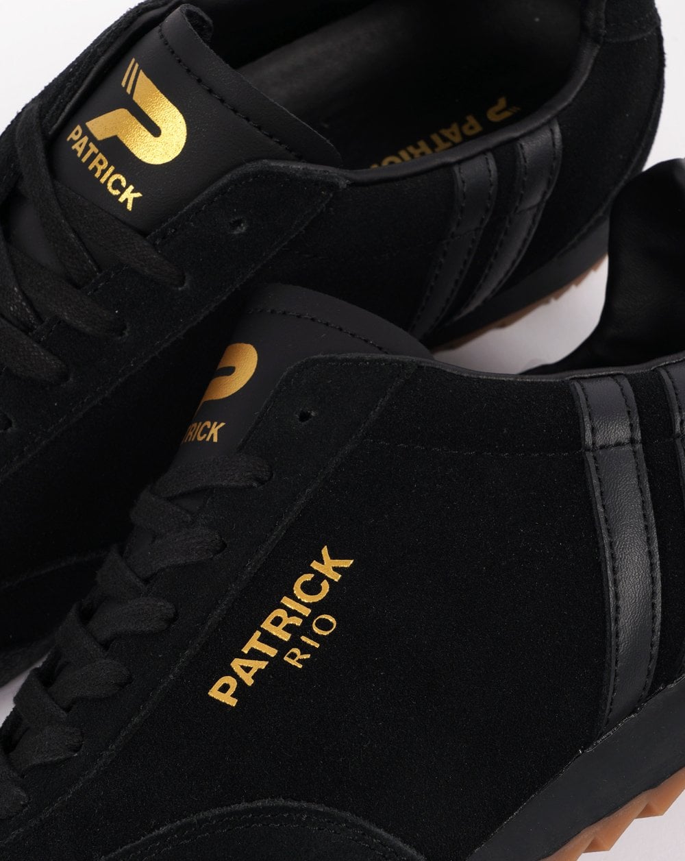 Patrick Rio Trainers Black Suede