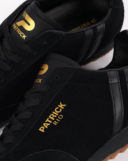 Patrick Rio Trainers Black Suede