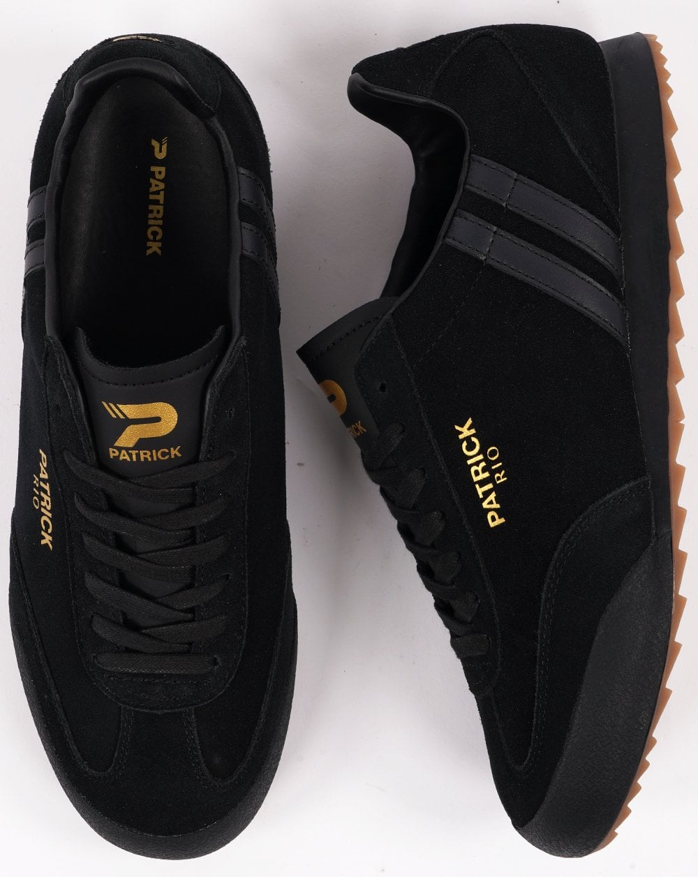 Patrick Rio Trainers Black Suede