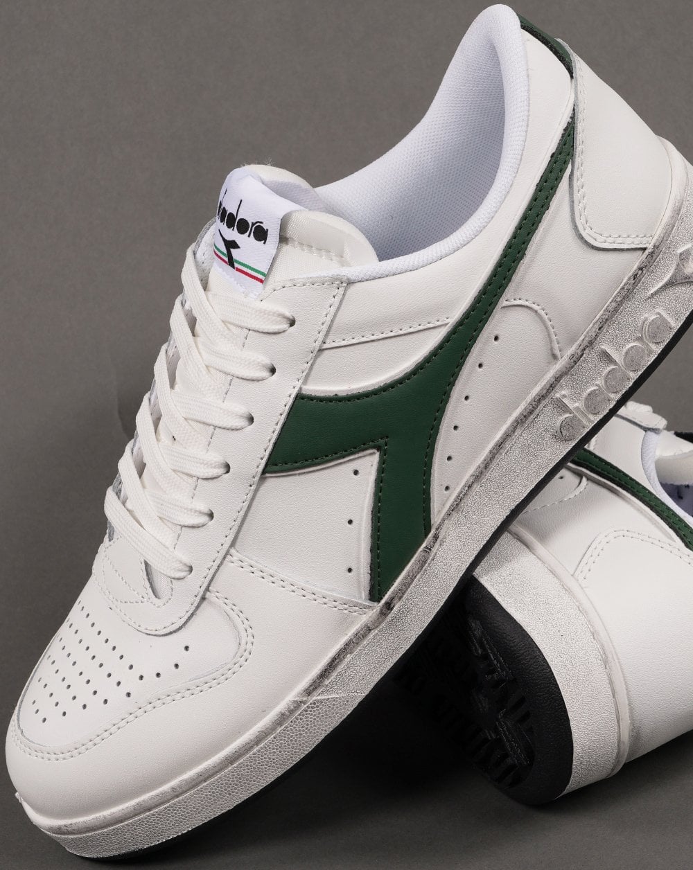 Diadora Magic Basket Trainer White Green