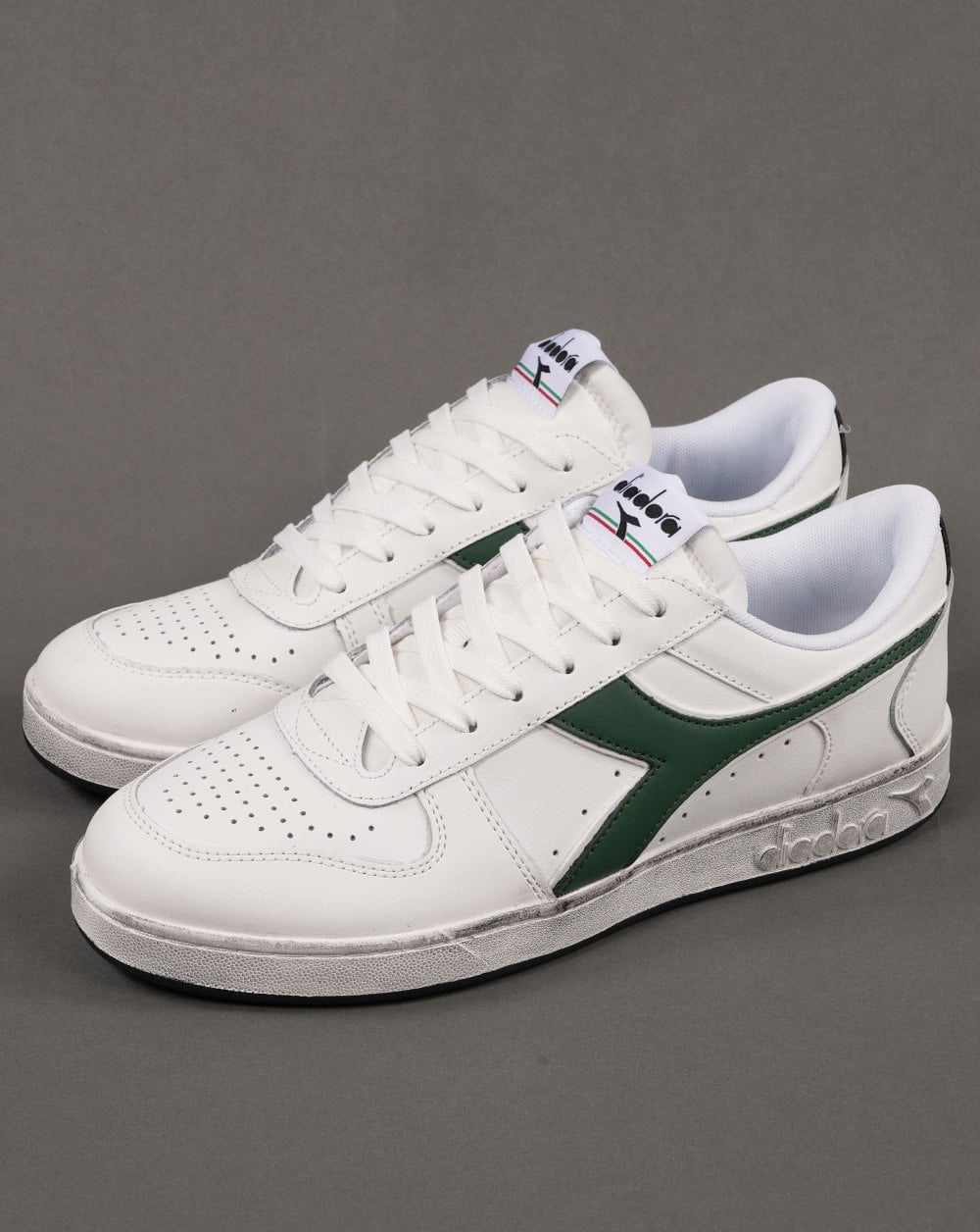 Diadora Magic Basket Trainer White Green