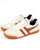 Gola Harrier Leather Trainer Vintage White Orange Navy