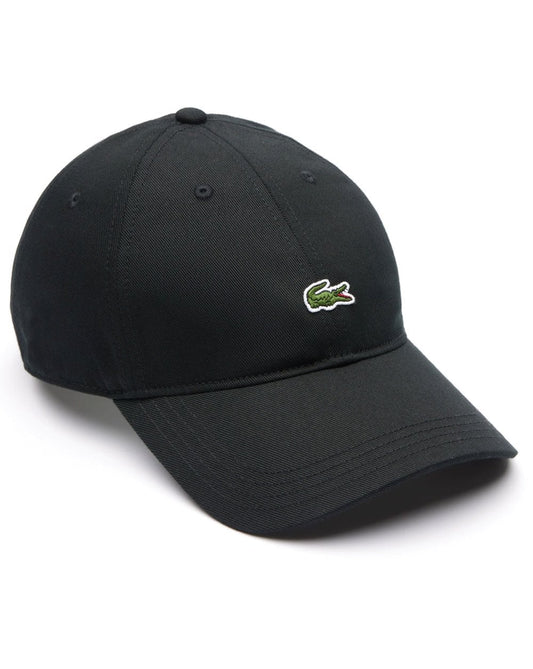 Lacoste Cotton Twill Cap Black