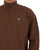 Benetton Quarter Zip Sweatshirt Brown
