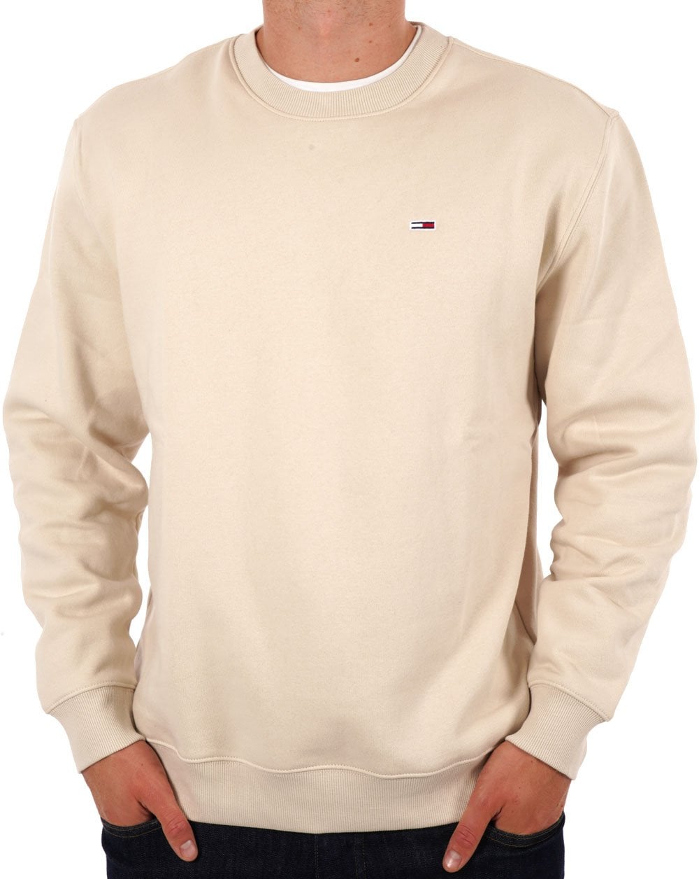 Tommy Jeans Crew Neck Sweatshirt Stone