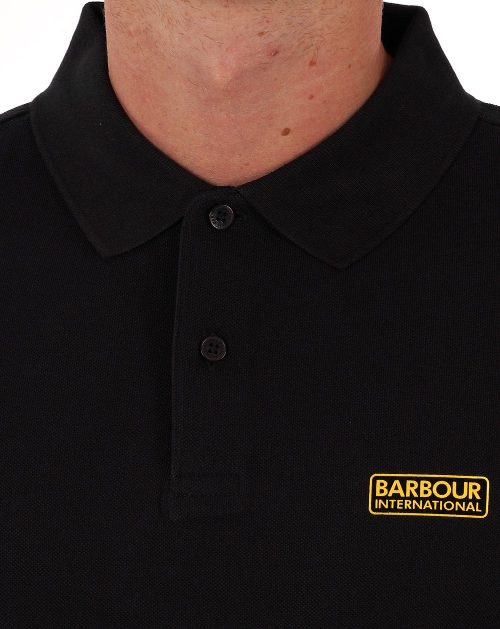 Barbour International LS Polo Shirt Black