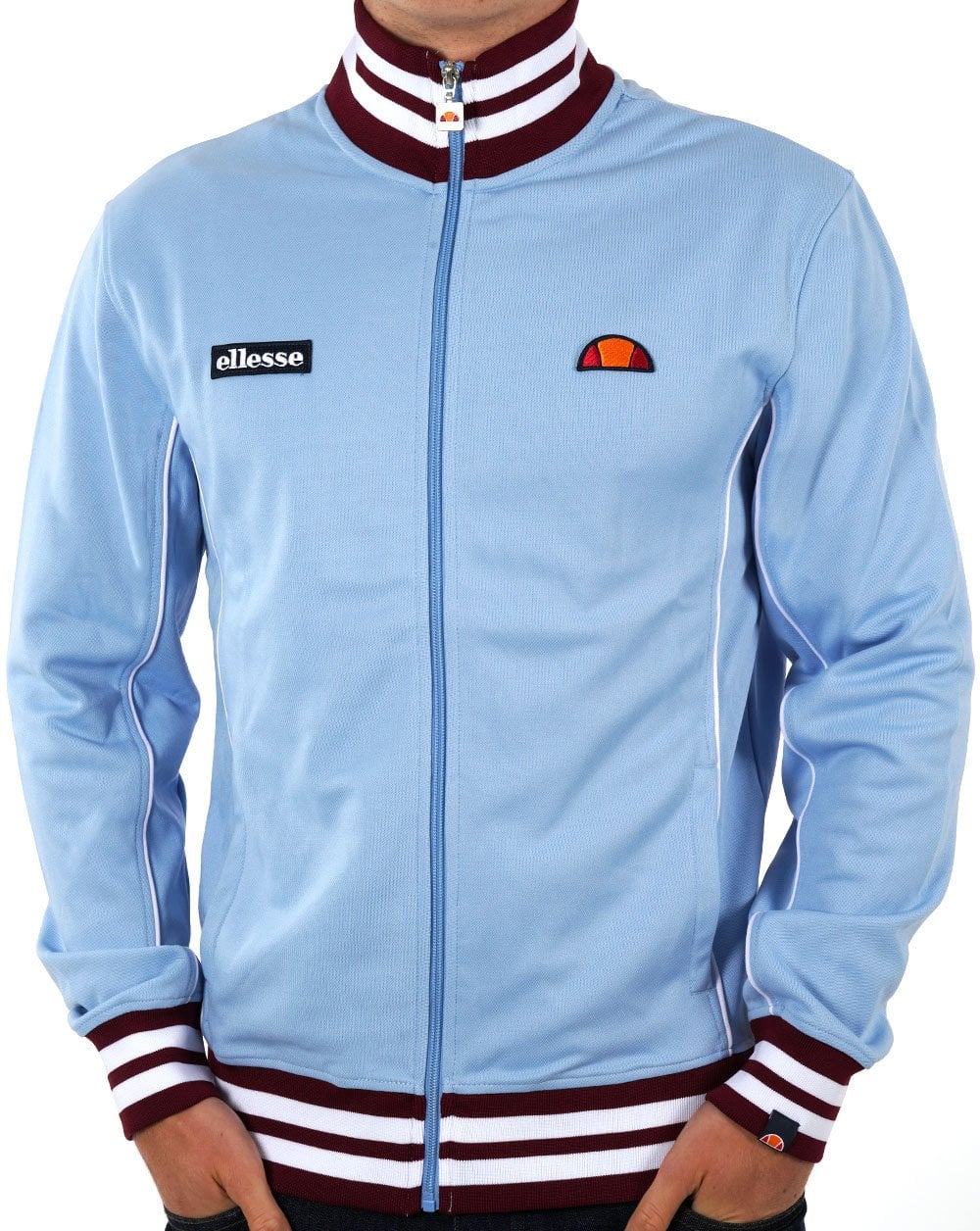 Ellesse Milan Track Top Sky Claret