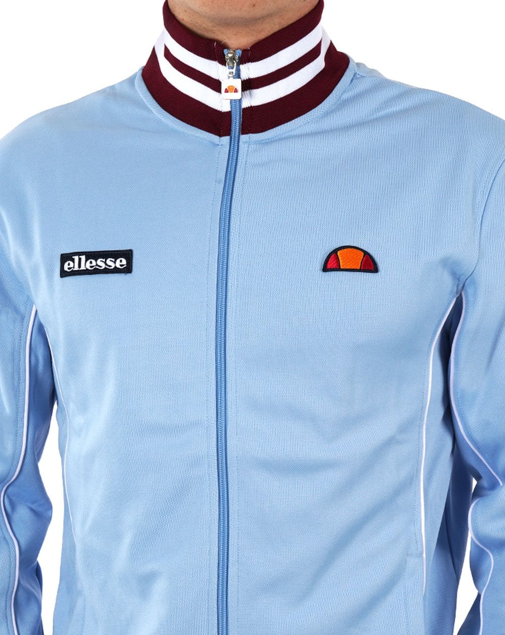 Ellesse Milan Track Top Sky Claret