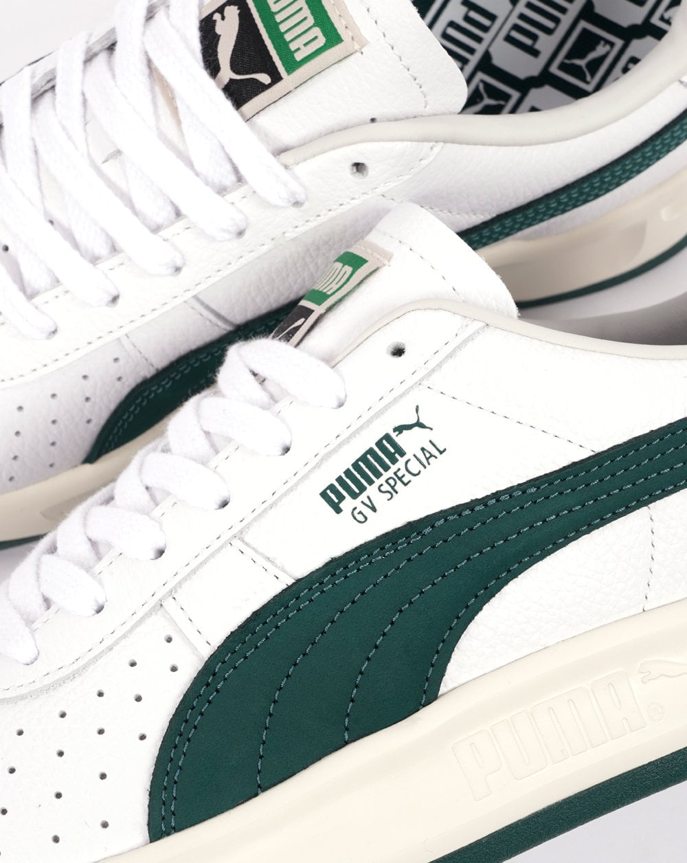 Puma GV Special Trainers White DK Green