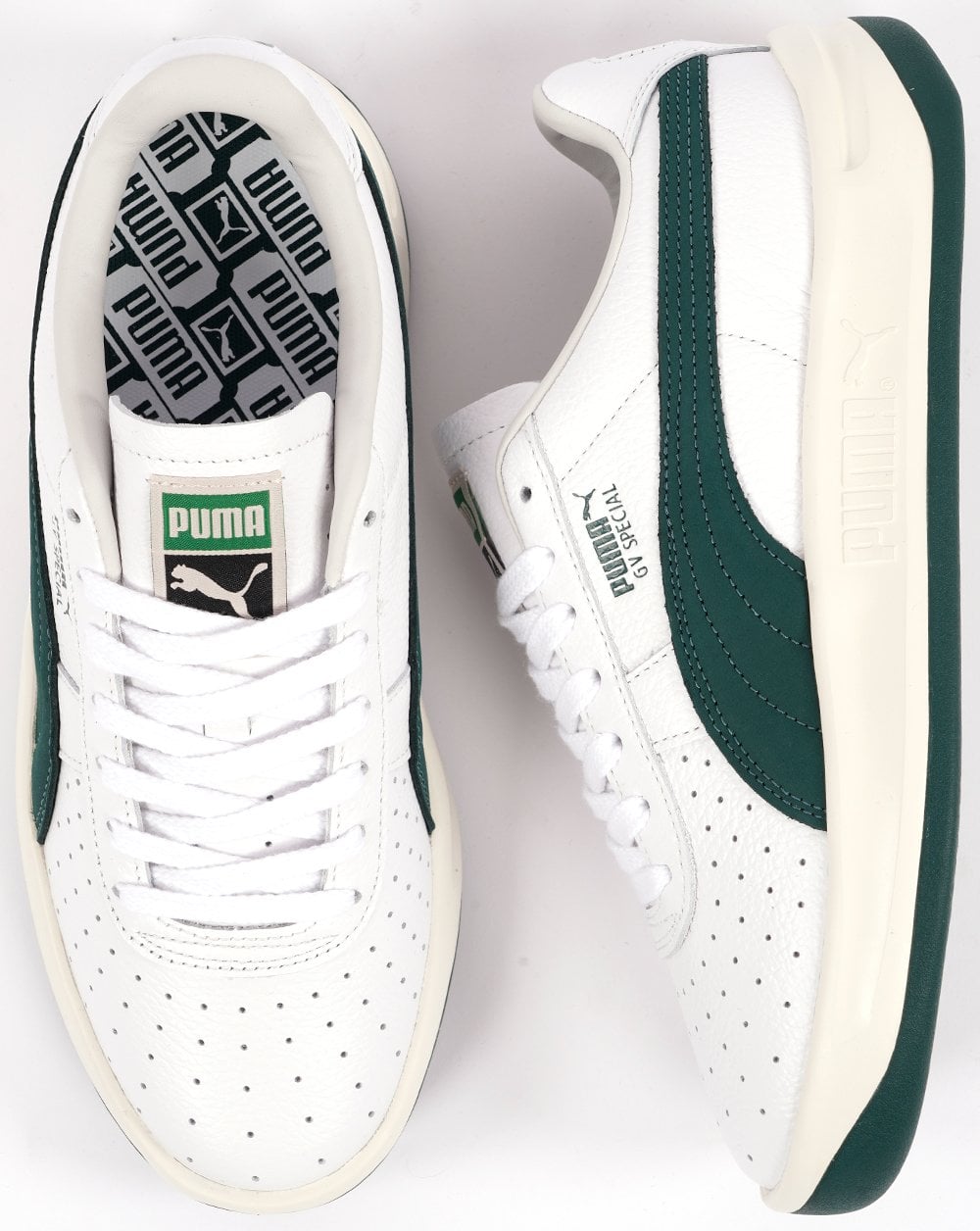 Puma GV Special Trainers White DK Green