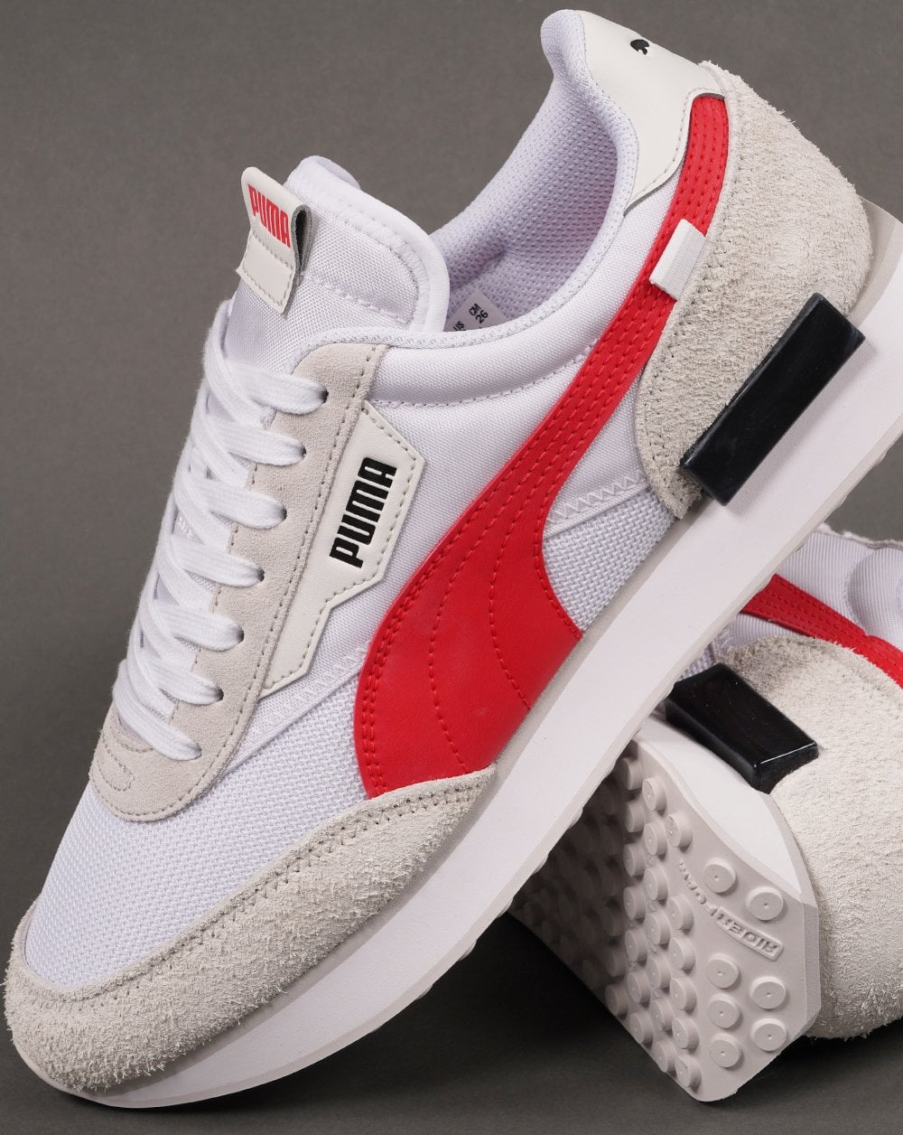 Puma Future Rider Trainers White Red