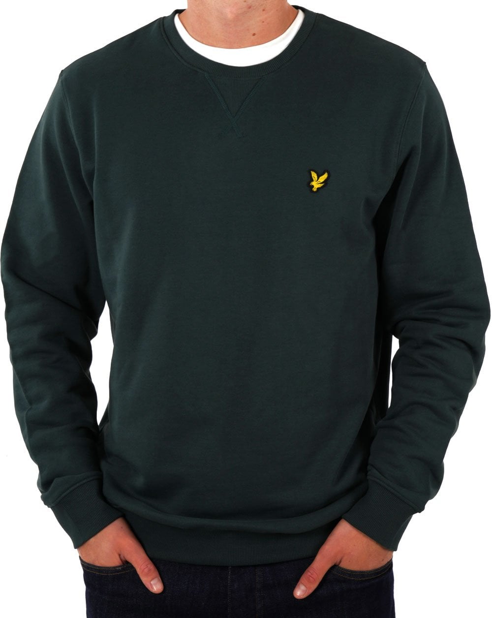 Lyle & Scott Crew Neck Sweatshirt Argyle Teal