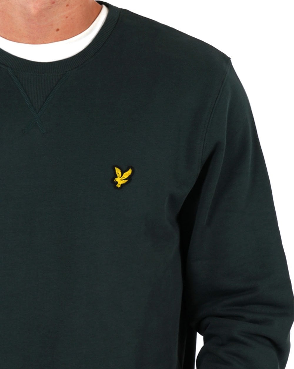 Lyle & Scott Crew Neck Sweatshirt Argyle Teal