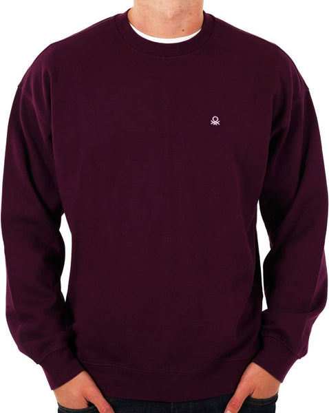 Benetton Logo Sweatshirt Plum