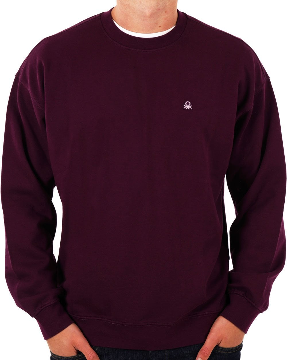 Benetton Logo Sweatshirt Plum
