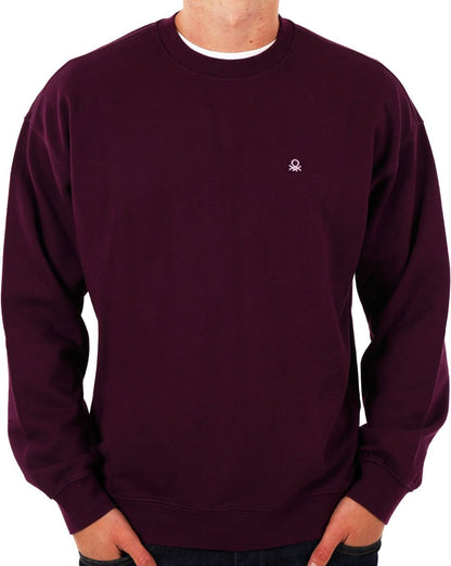 Benetton Logo Sweatshirt Plum