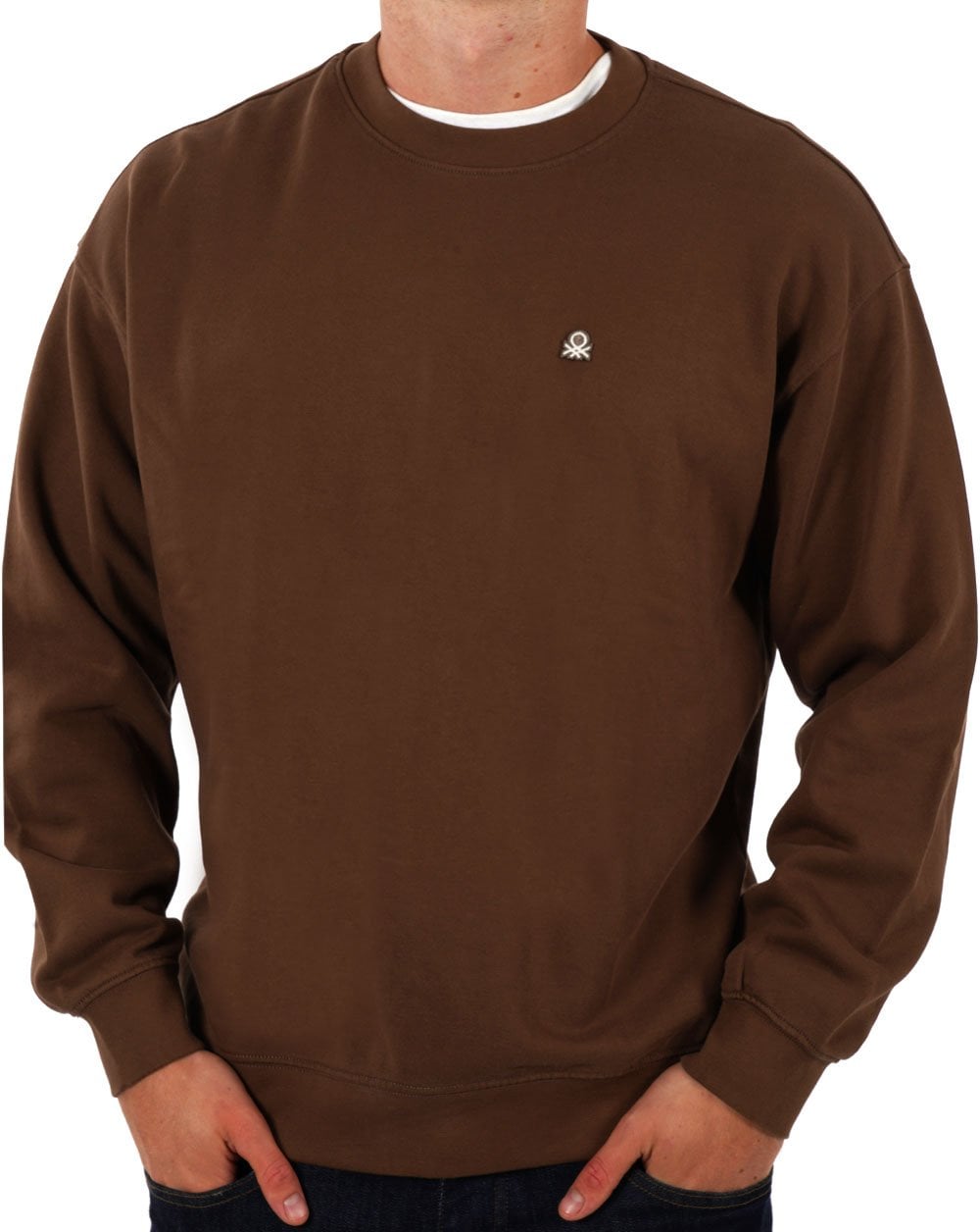 Benetton Logo Sweatshirt Brown