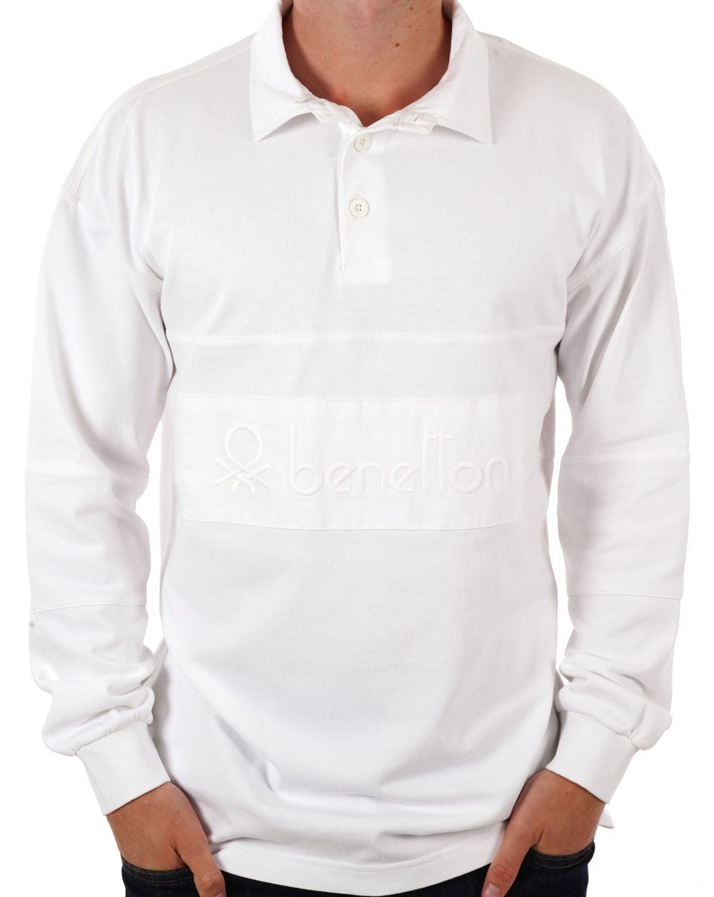 Benetton Rugby Shirt White