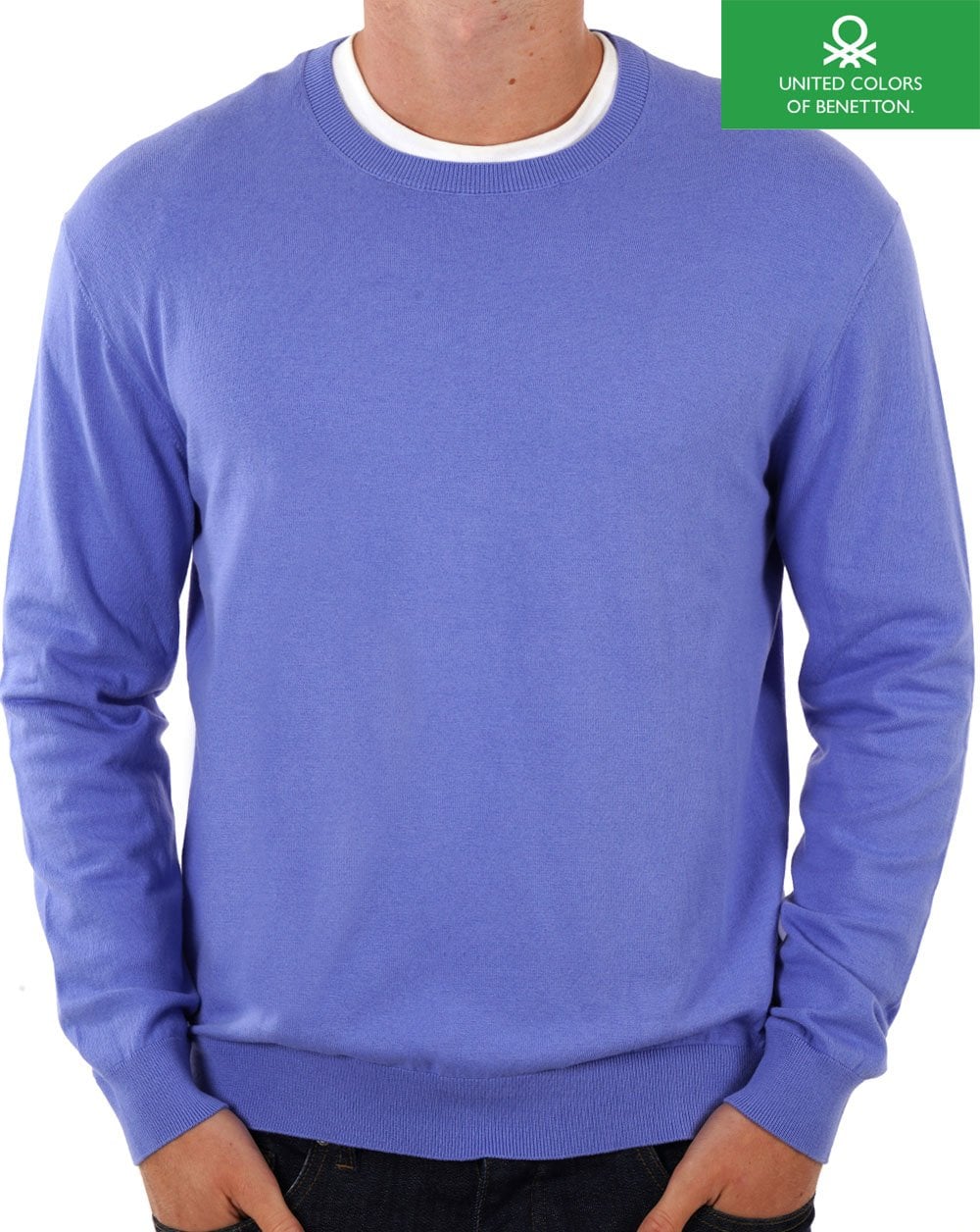 Benetton Crew Neck Sweater Lilac