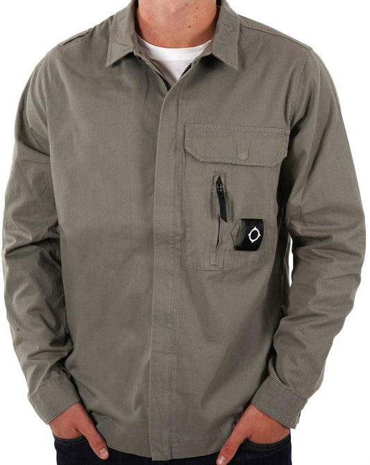 Ma.Strum Ma.strum Cadet Overshirt Sedona Grey