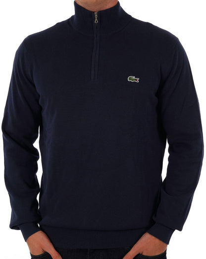 Lacoste Half Zip Knit Jumper Navy