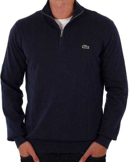 Lacoste Half Zip Knit Jumper Navy
