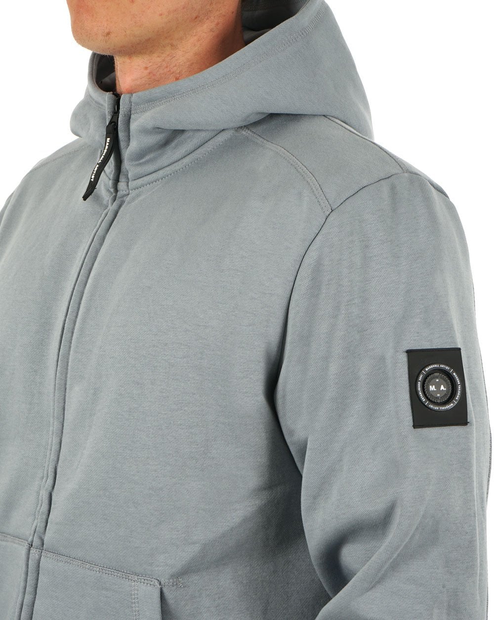 Marshall Artist Siren Full Zip Hoodie Nardo Grey