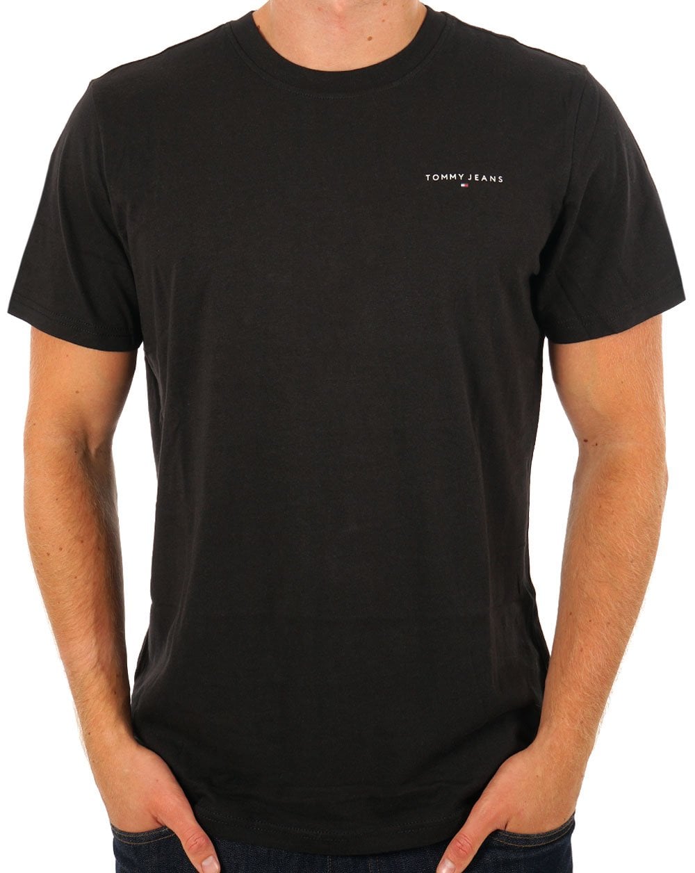 Tommy Jeans Linear Logo T-shirt Black
