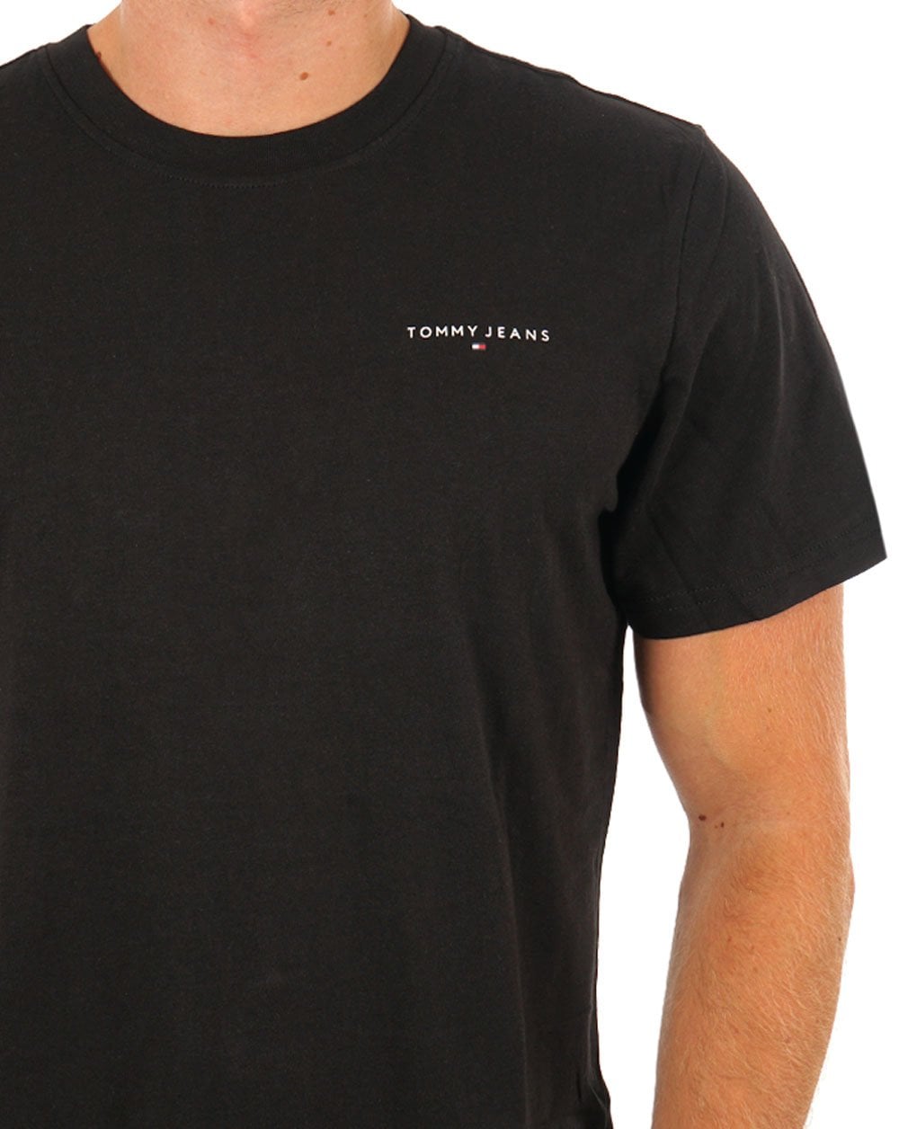 Tommy Jeans Linear Logo T-shirt Black