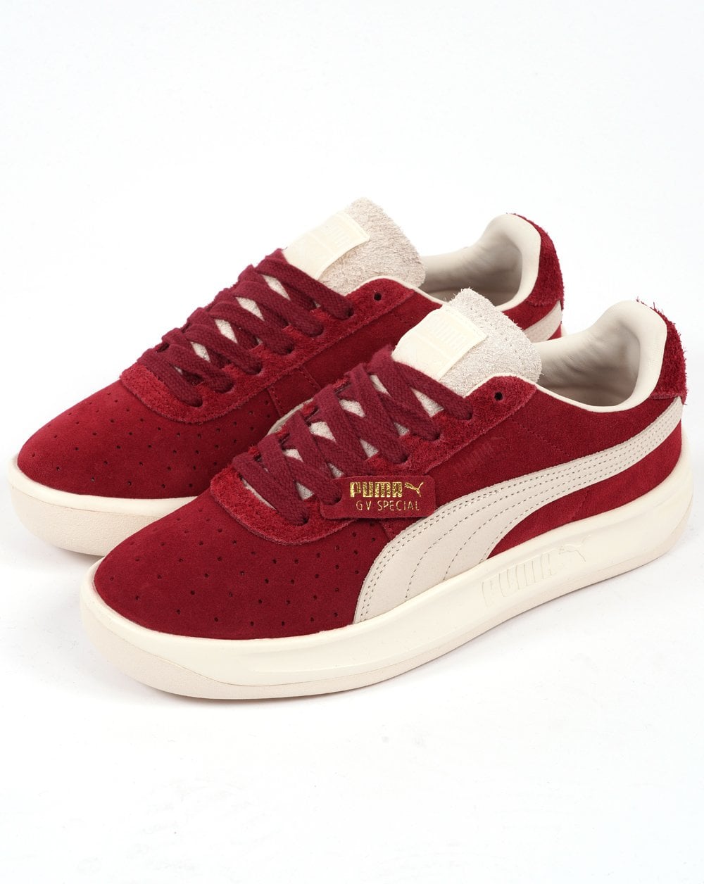 Puma GV Special Trainers Deep Red White