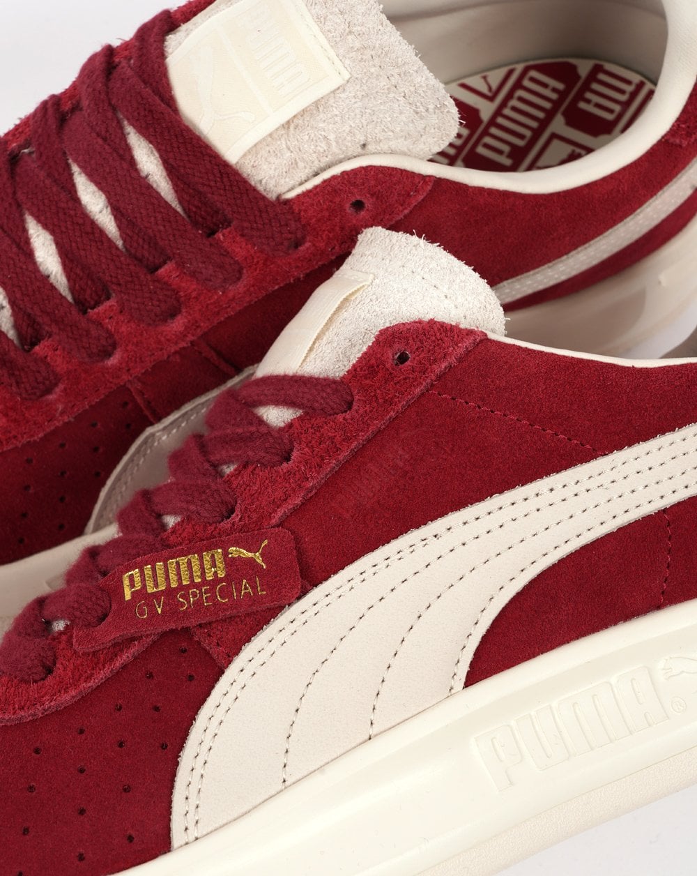 Puma GV Special Trainers Deep Red White