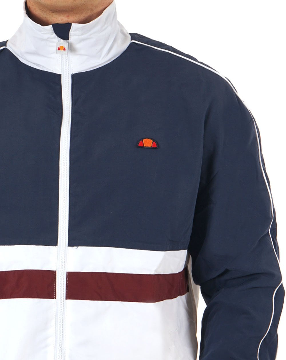 Ellesse Viaronna FZ Track Jacket Navy/White