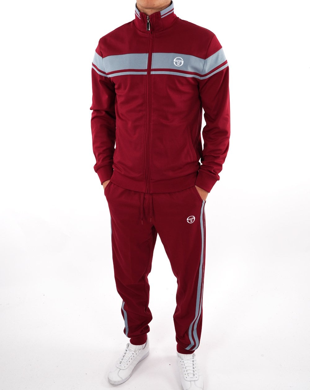 Sergio Tacchini Masters Track Top Claret Blue