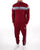 Sergio Tacchini 2 Stripe Track Pants Claret Blue