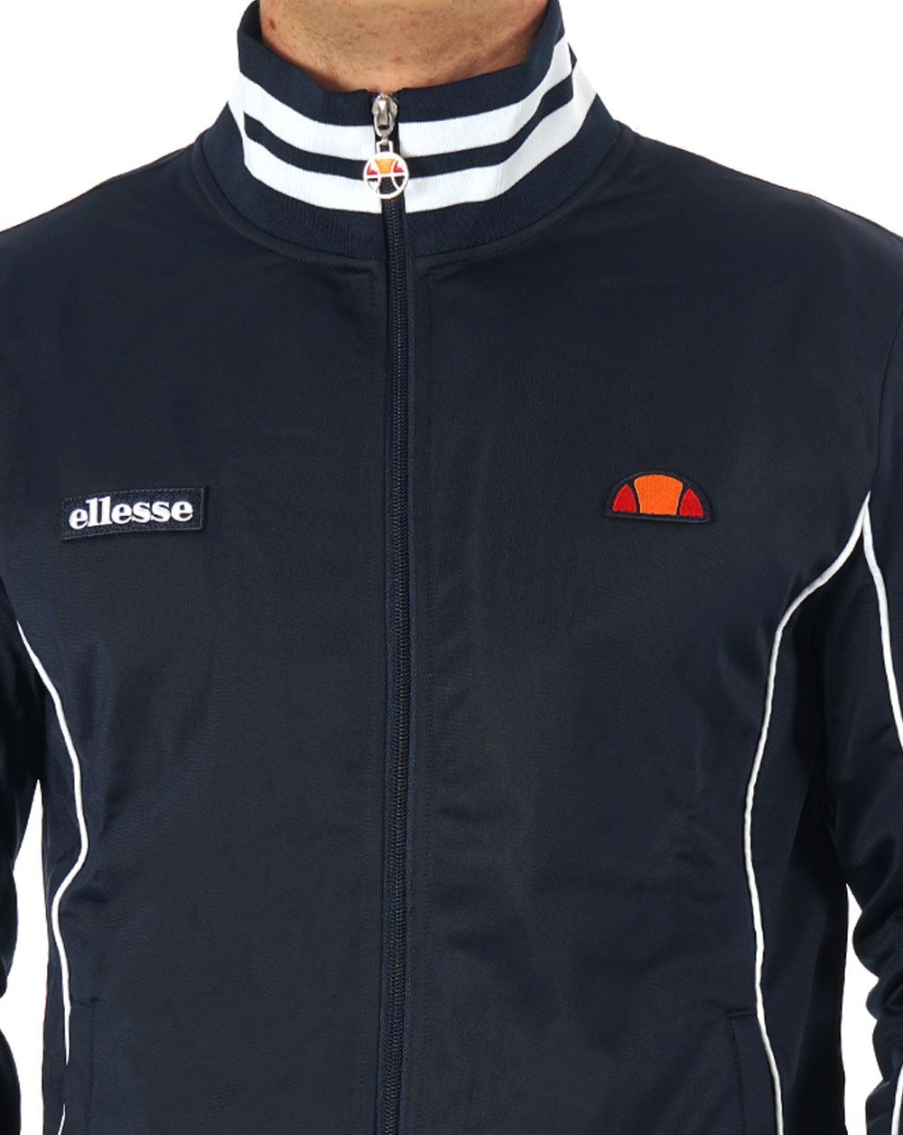 Ellesse Milan Track Top Navy/White